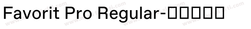 Favorit Pro Regular字体转换